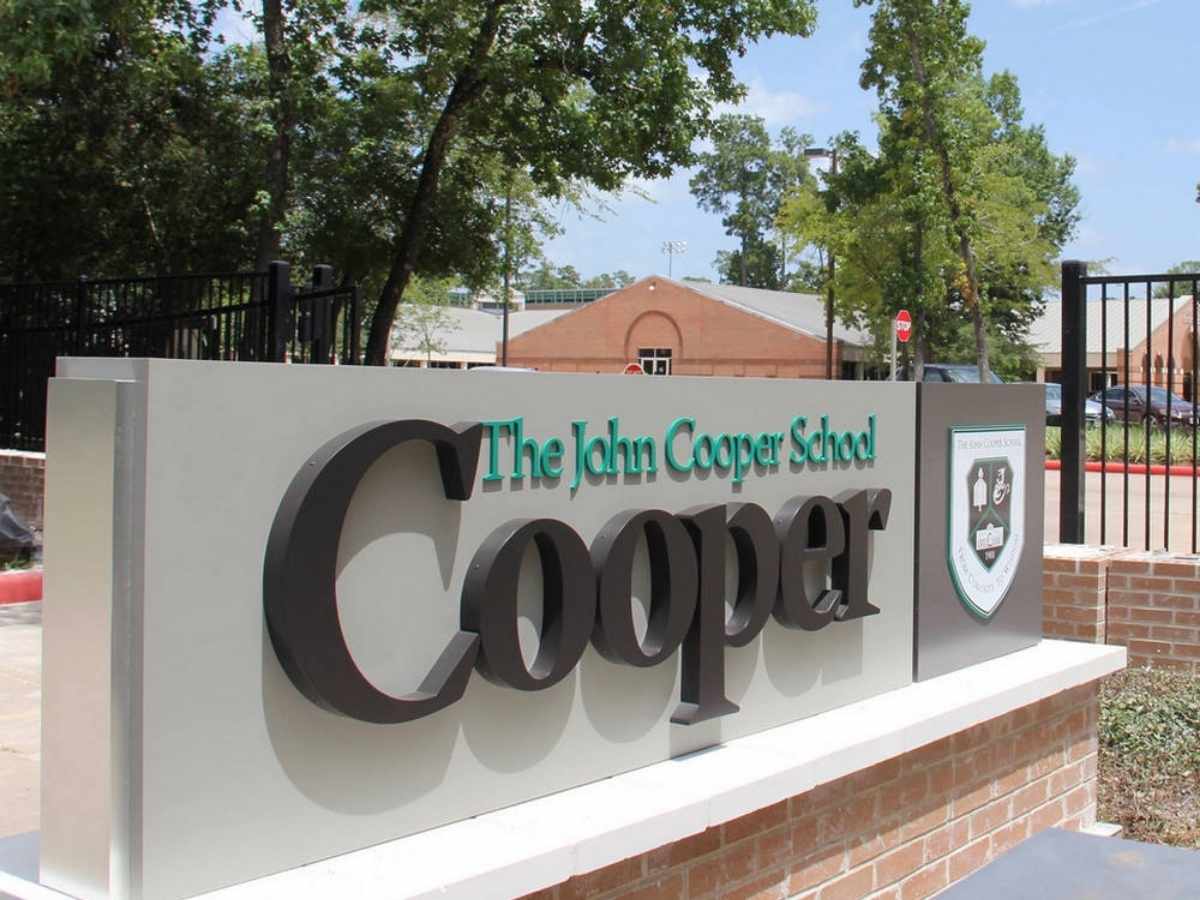 Image of the Cooper school sign for article The John Cooper School