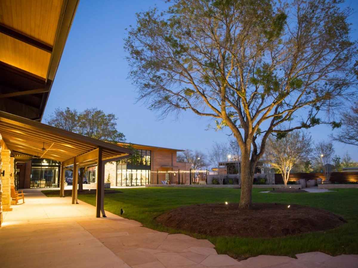 Cane Island Night in Amenity Village for article Cane Island Model Homes for newcomers moving to Houston area.
