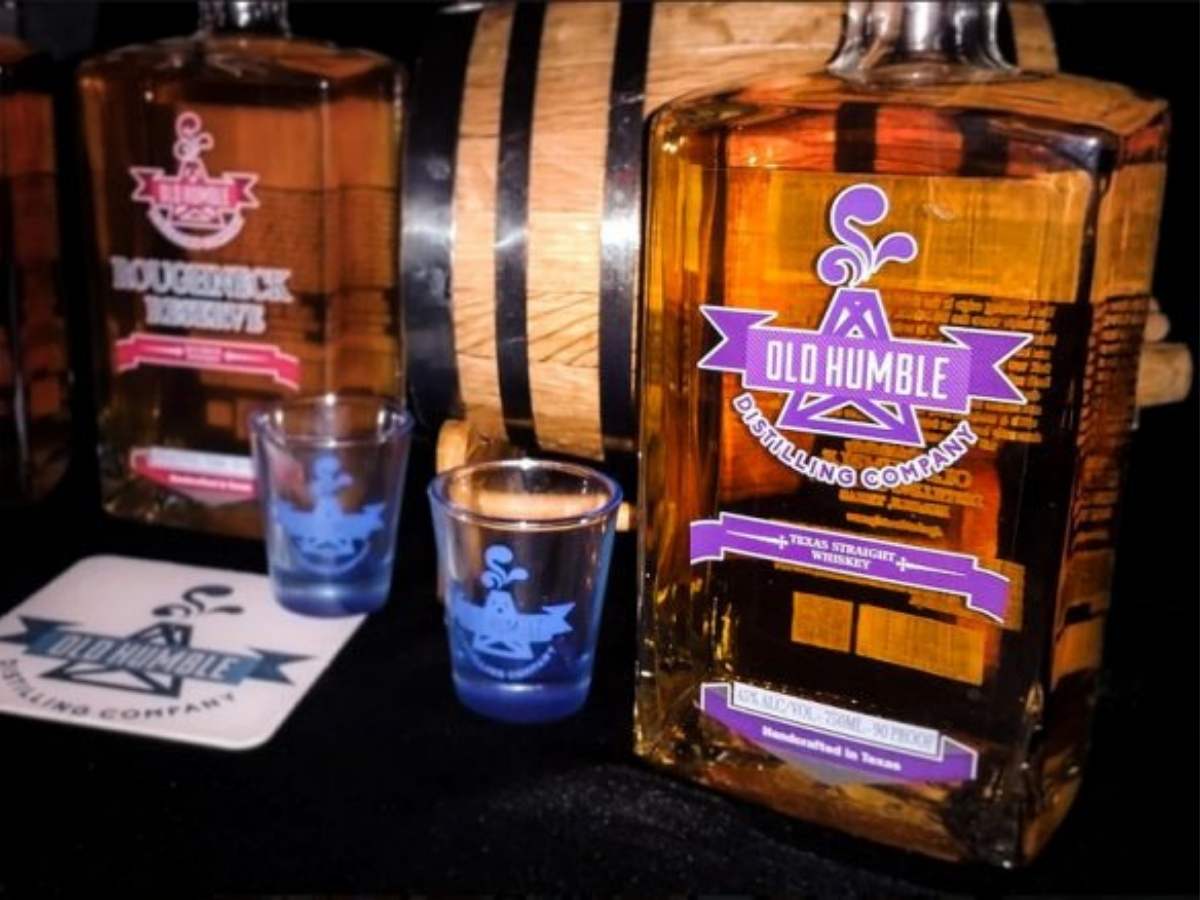 Bottles of alcohol from Old Humble Distilling Company