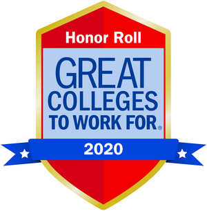 Honor roll banner badge that says Great Colleges to Work For - 2020 - for article Lone Star College named 2020 Great Colleges to Work For®