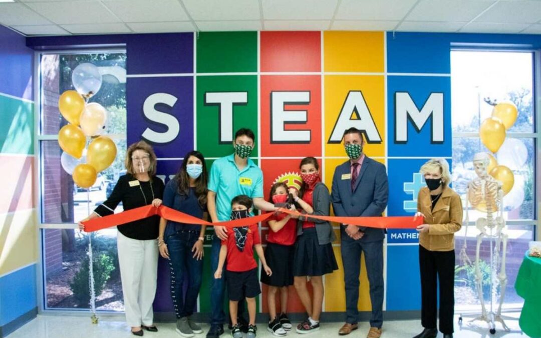 Fort Bend Christian Academy Family Celebrates Polasek STEAM Lab