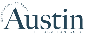 Austin Relocation Guide Logo, Navy