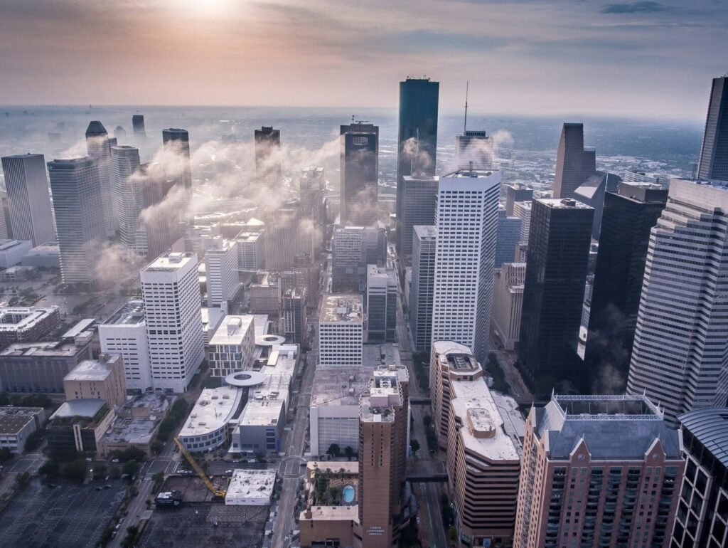 Foggy Houston Skyline - Cost of living in Houston