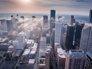 Foggy Houston Skyline - Cost of living in Houston